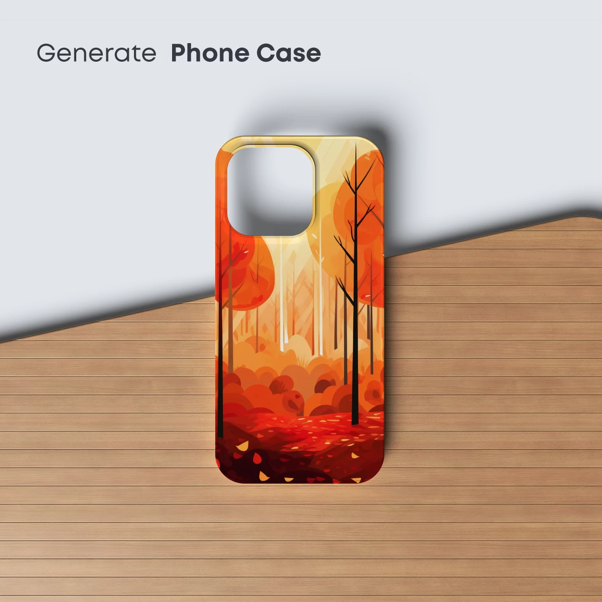 Autumn Blaze: A Forest of Fiery Oranges and Reds - Image 3