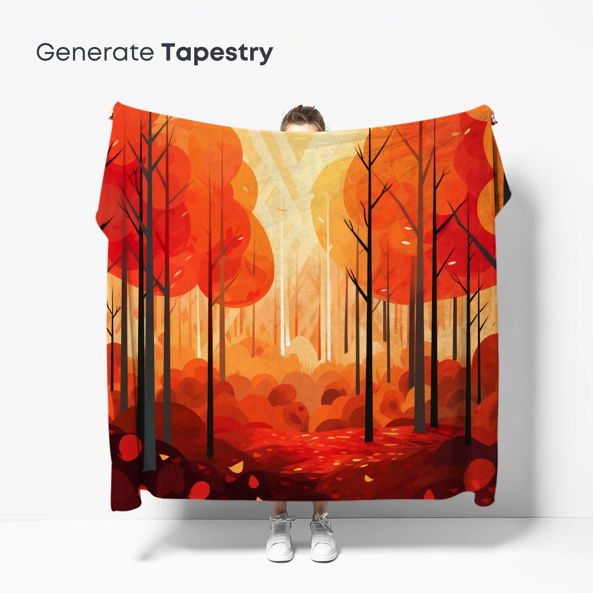 Autumn Blaze: A Forest of Fiery Oranges and Reds - Image 5