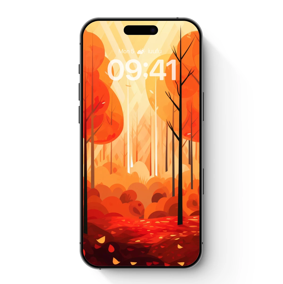 Autumn Blaze: A Forest of Fiery Oranges and Reds