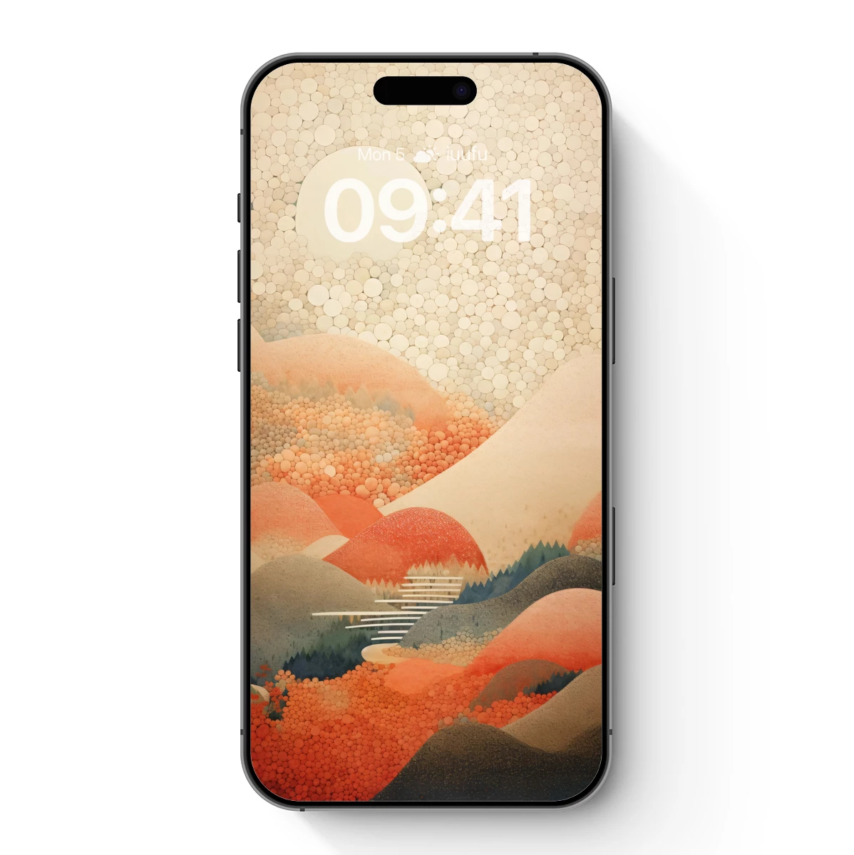 Circle Symphony: Abstract Mountain Odyssey