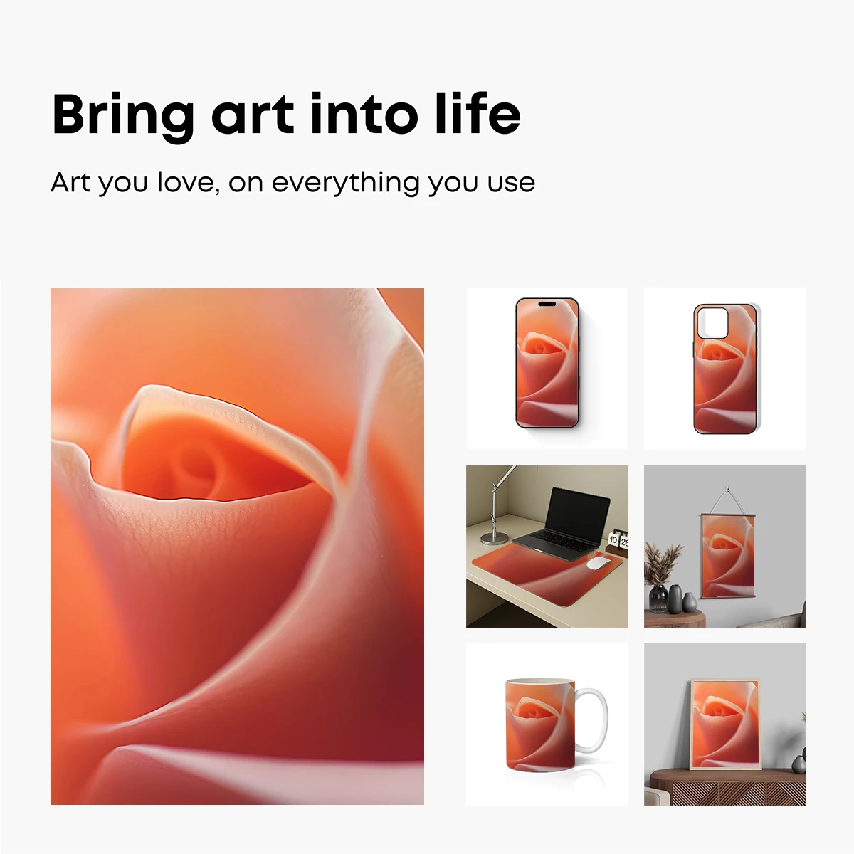 Coral Rose Whispers: Soft Petal Elegance - Image 2