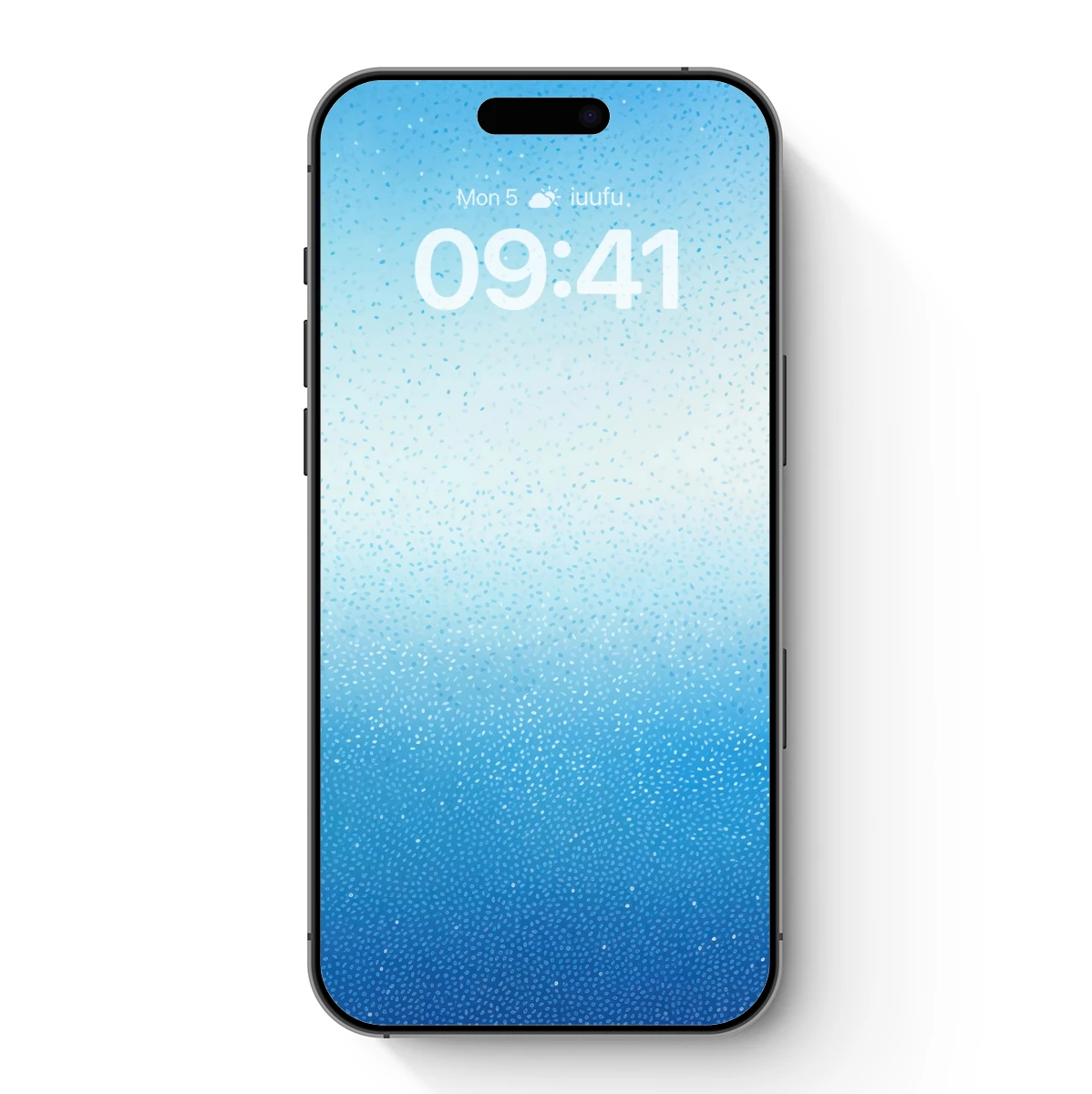 Gradient Serenity: Blue Hues with Speckled Depth