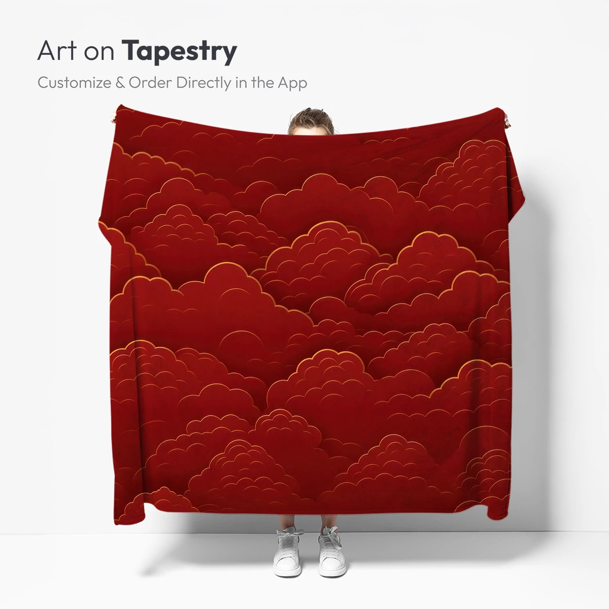 Crimson Clouds: A Symphony in Scarlet - Image 4