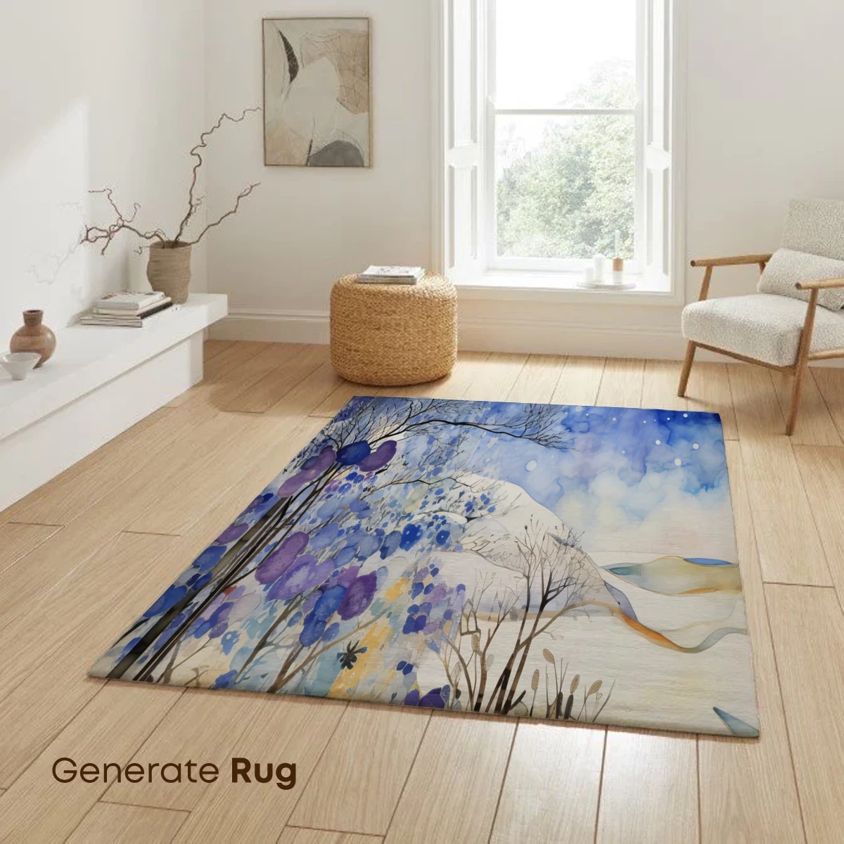 Enchanted Floral Midnight: A Watercolor Symphony - Image 6