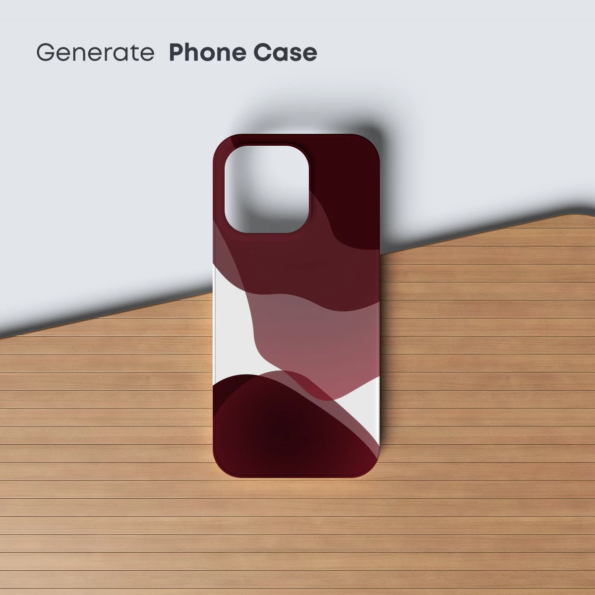 Fluid Maroon Elegance: Abstract Waves in Harmony - Image 3