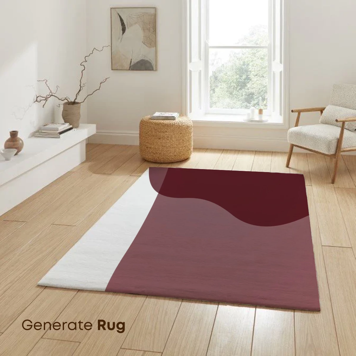 Fluid Maroon Elegance: Abstract Waves in Harmony - Image 6