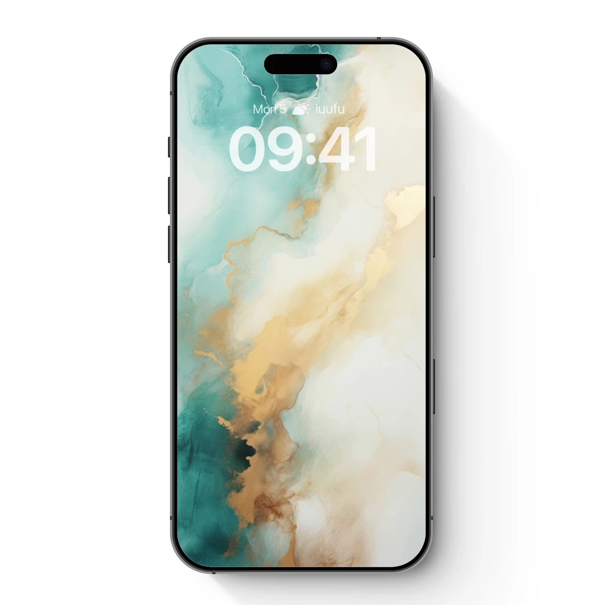 Ethereal Teal and Gold Fusion