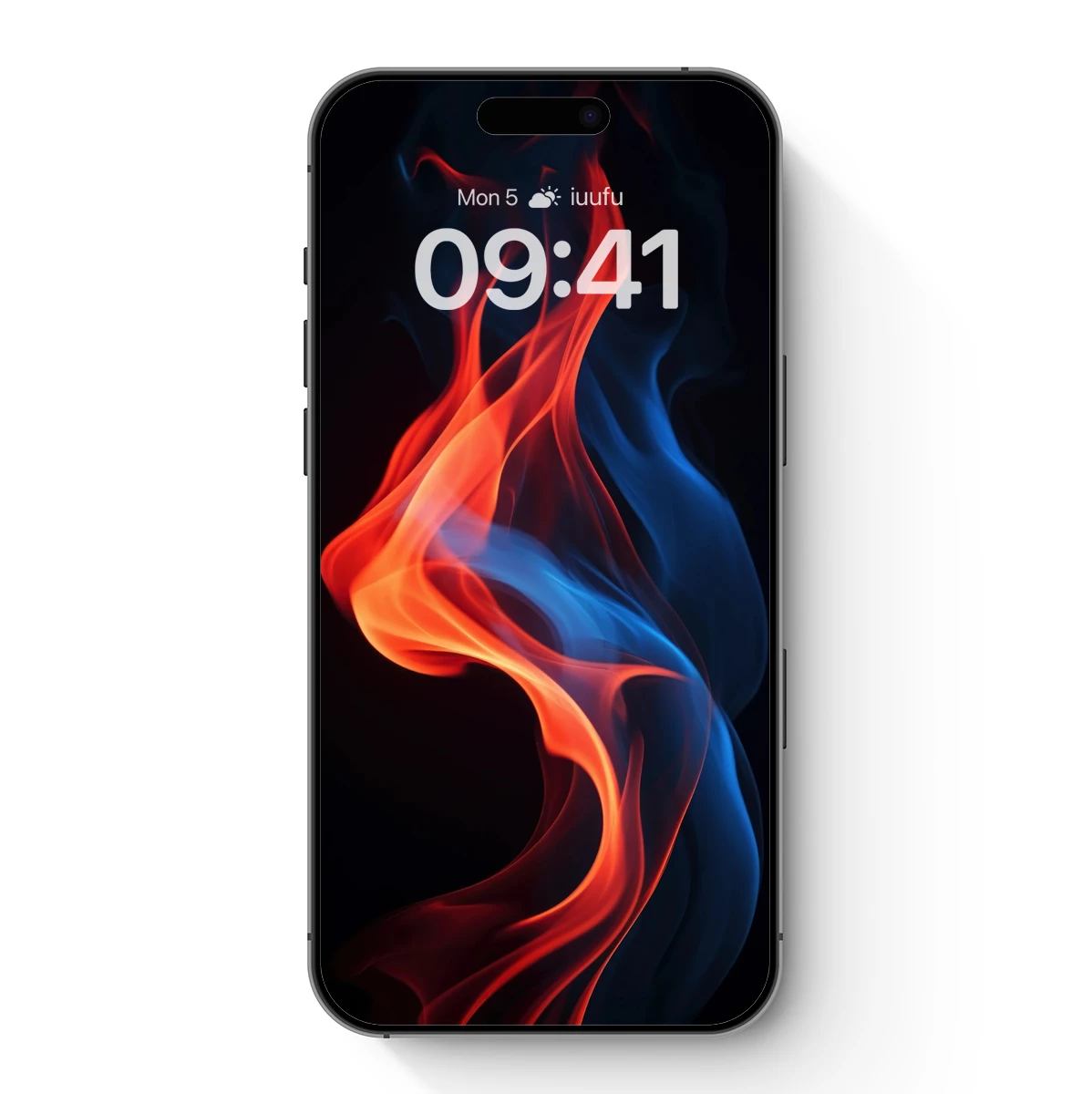 Dance of Flames: Red and Blue Abstract Smoke