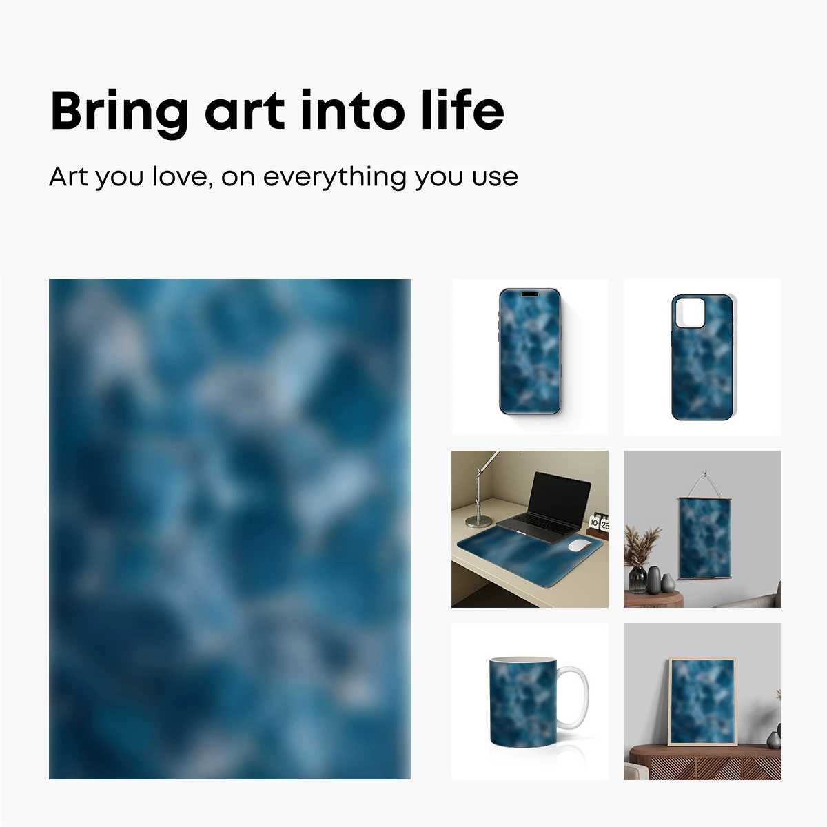 Blue Abyss: Abstract Fluidity - Image 2
