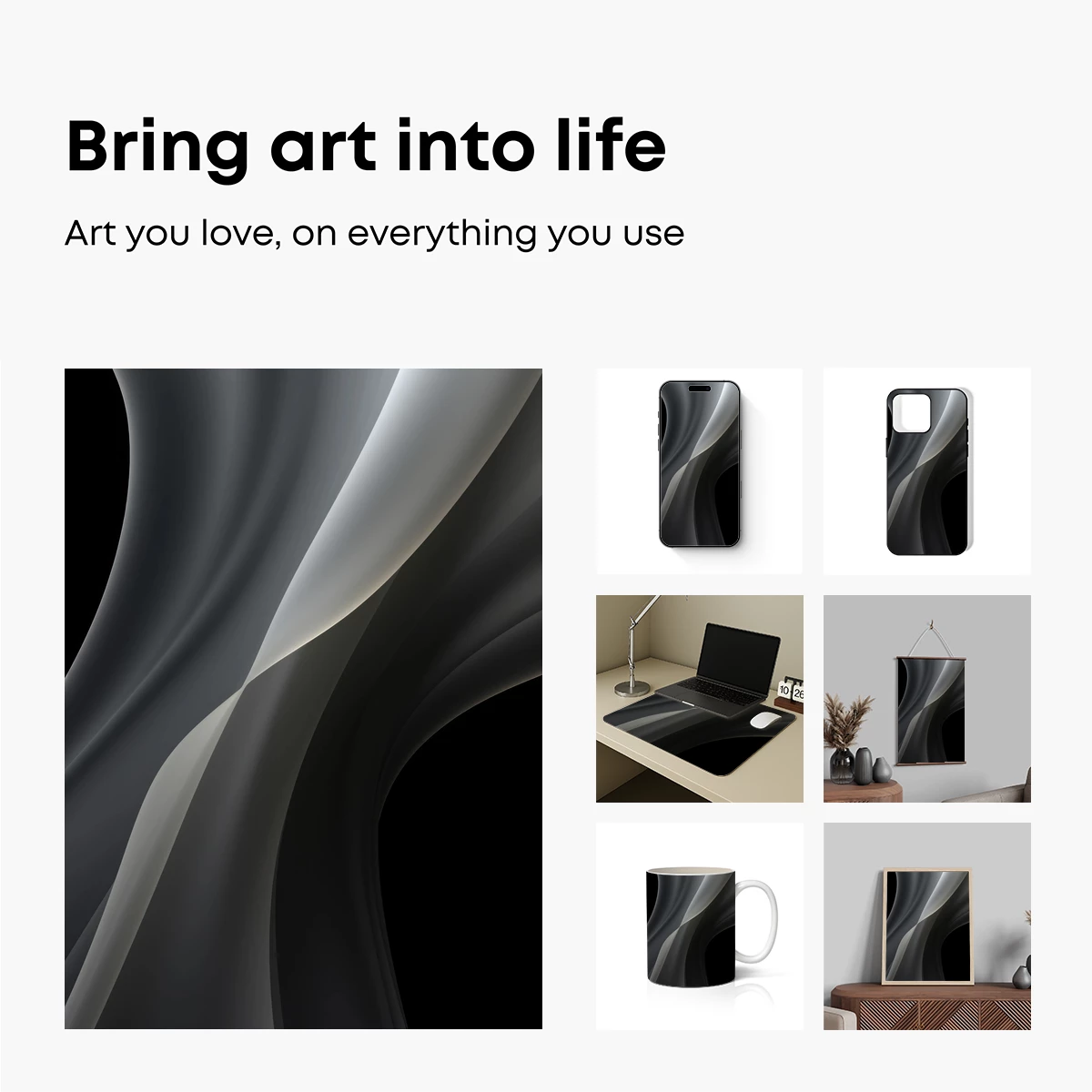 Elegant Silk Shadows: A Dance of Light and Darkness - Image 2