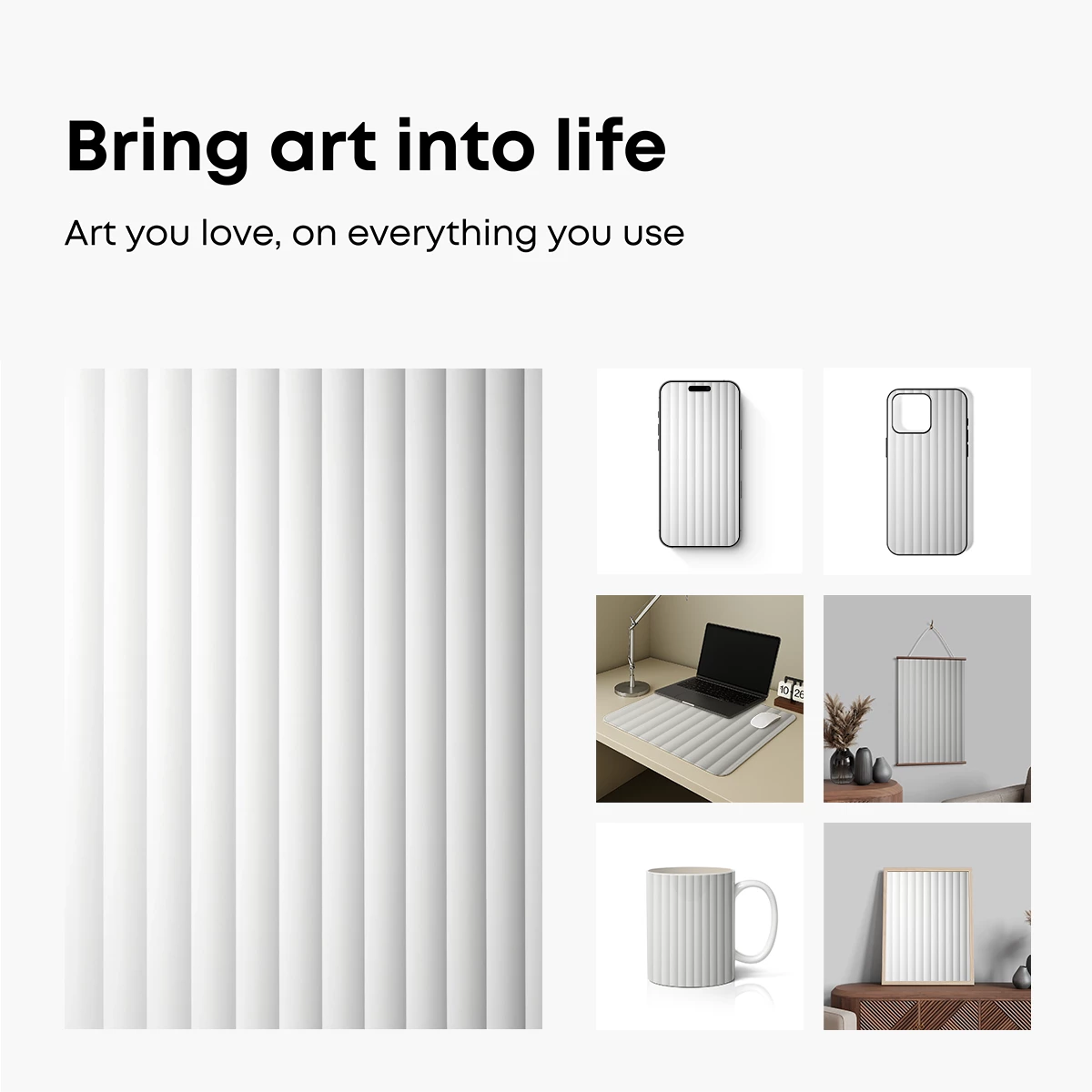 Elegant Vertical Shadows: A Study in Light and Form - Image 2