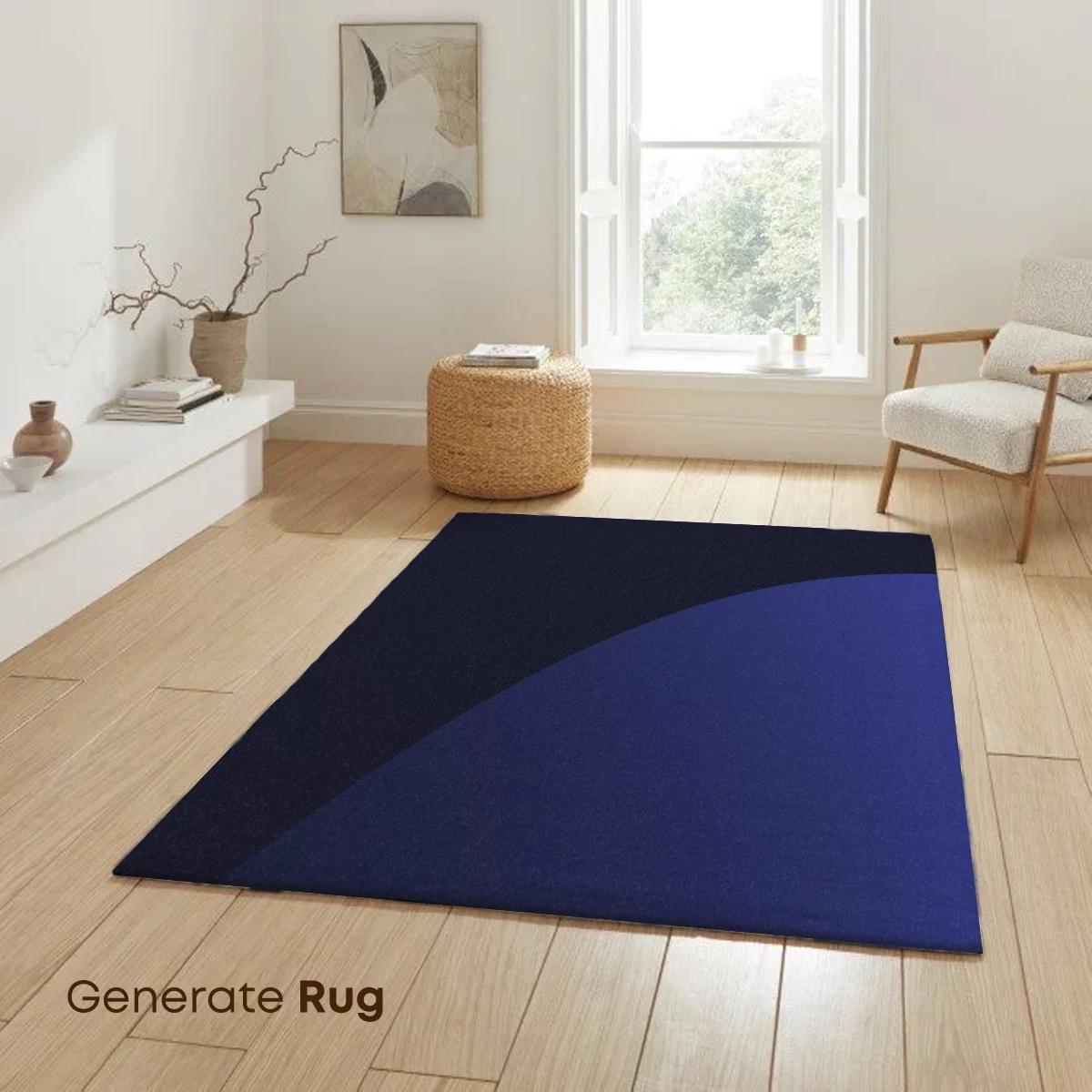 Eclipse of Serenity: Gradient Blue Sphere - Image 6