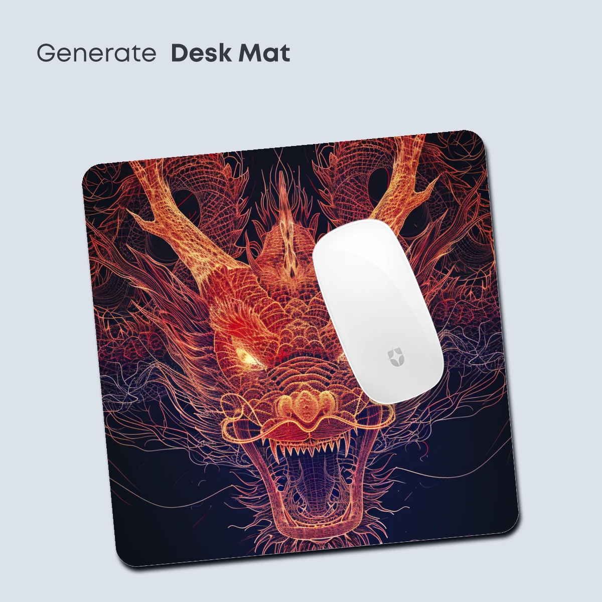 Fiery Dragon's Roar: Wireframe Mythology - Image 4