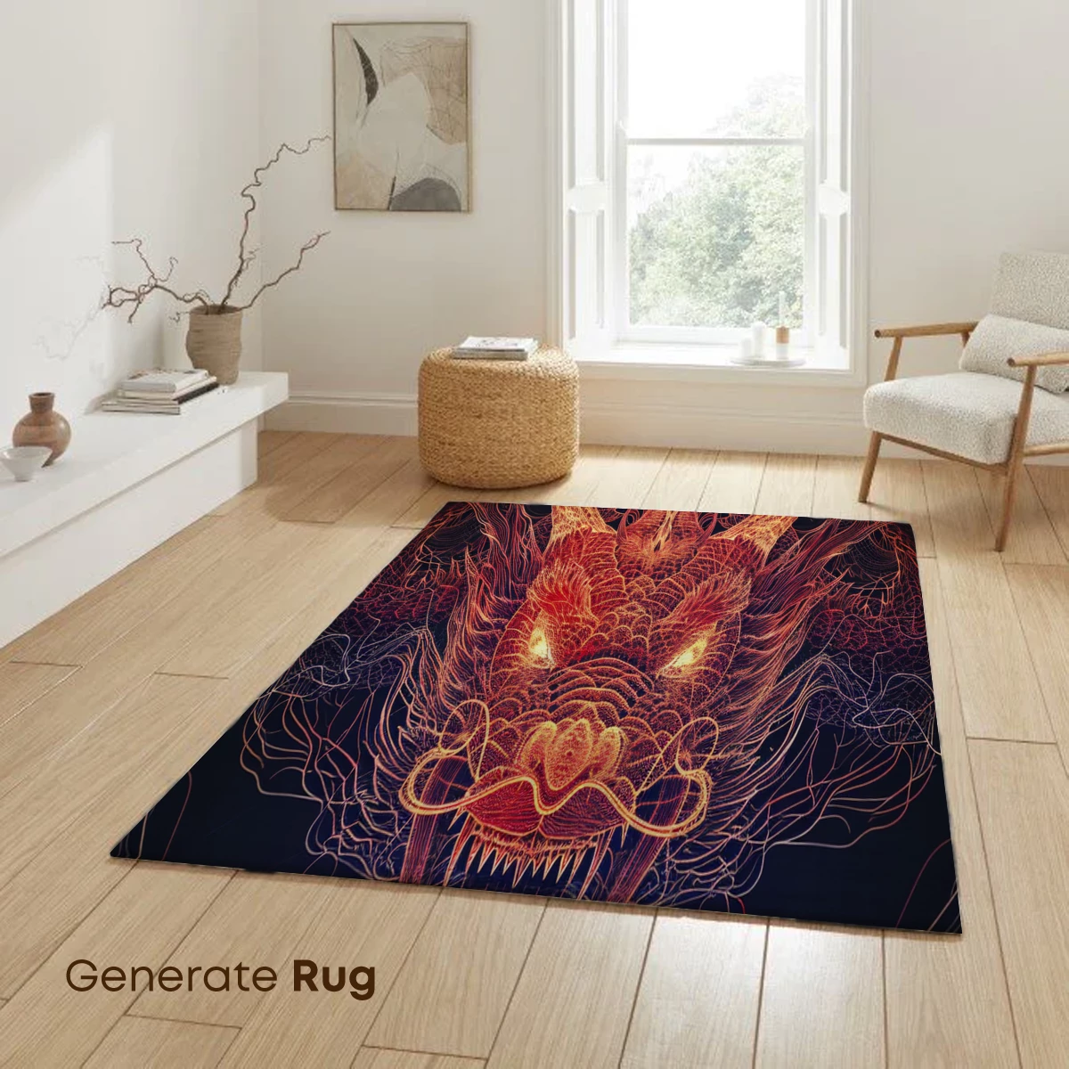 Fiery Dragon's Roar: Wireframe Mythology - Image 6