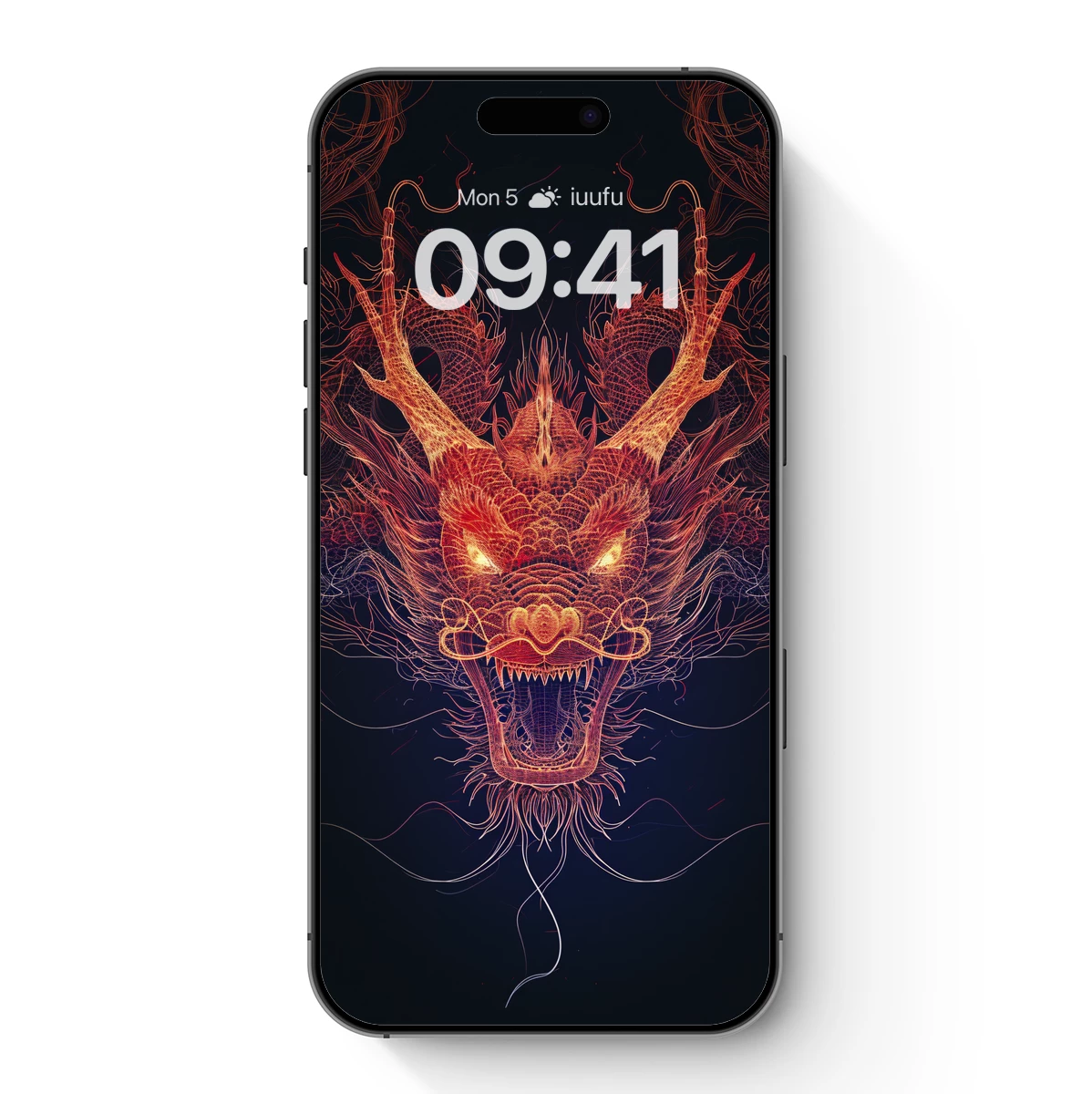 Fiery Dragon's Roar: Wireframe Mythology