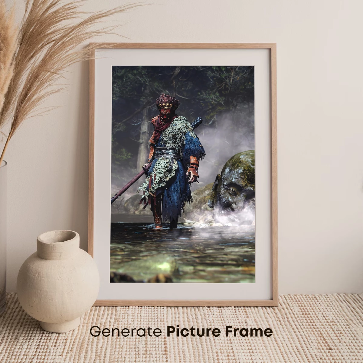 Mystic Warrior by the Enchanted Stream - Image 7
