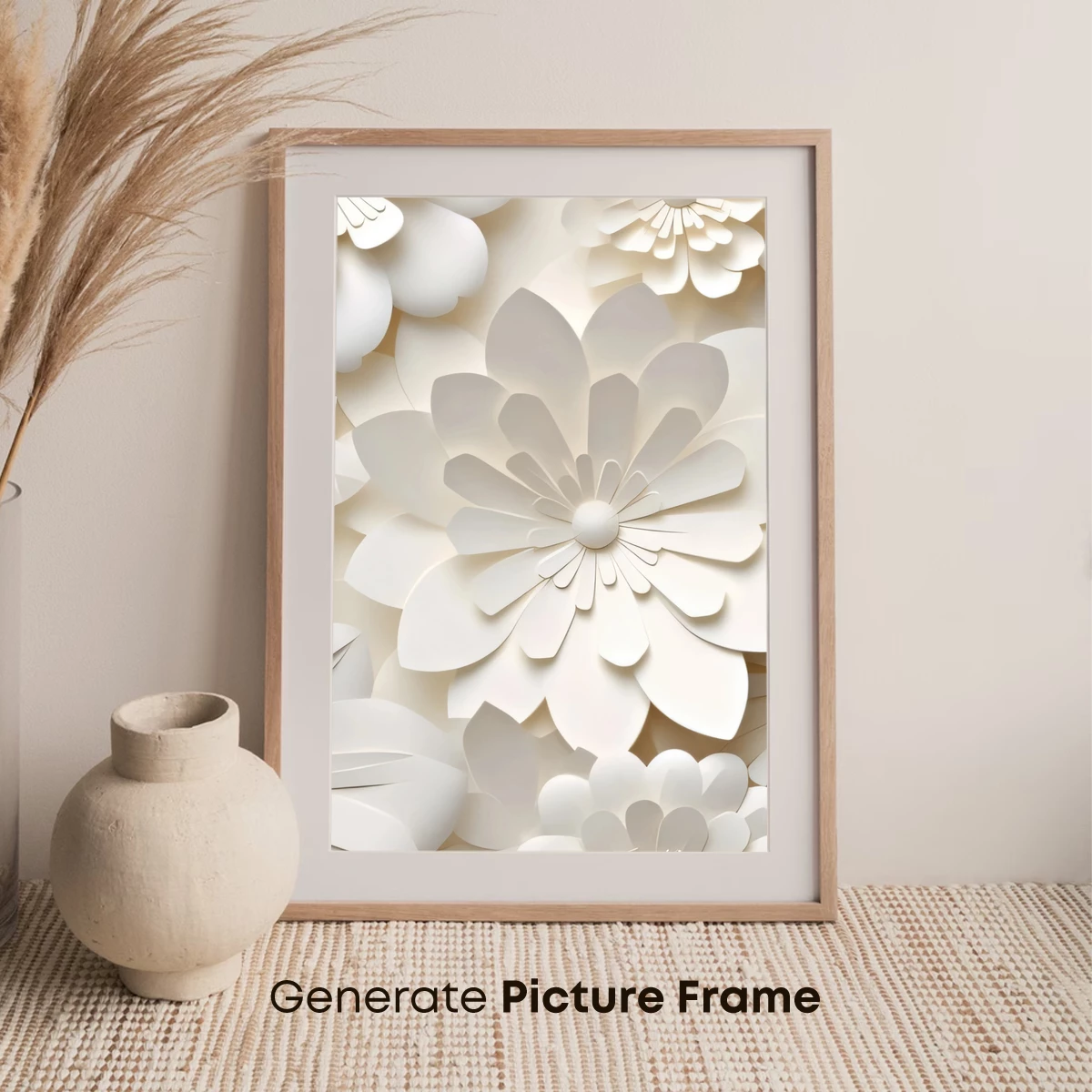 Elegant White Paper Florals - Image 7
