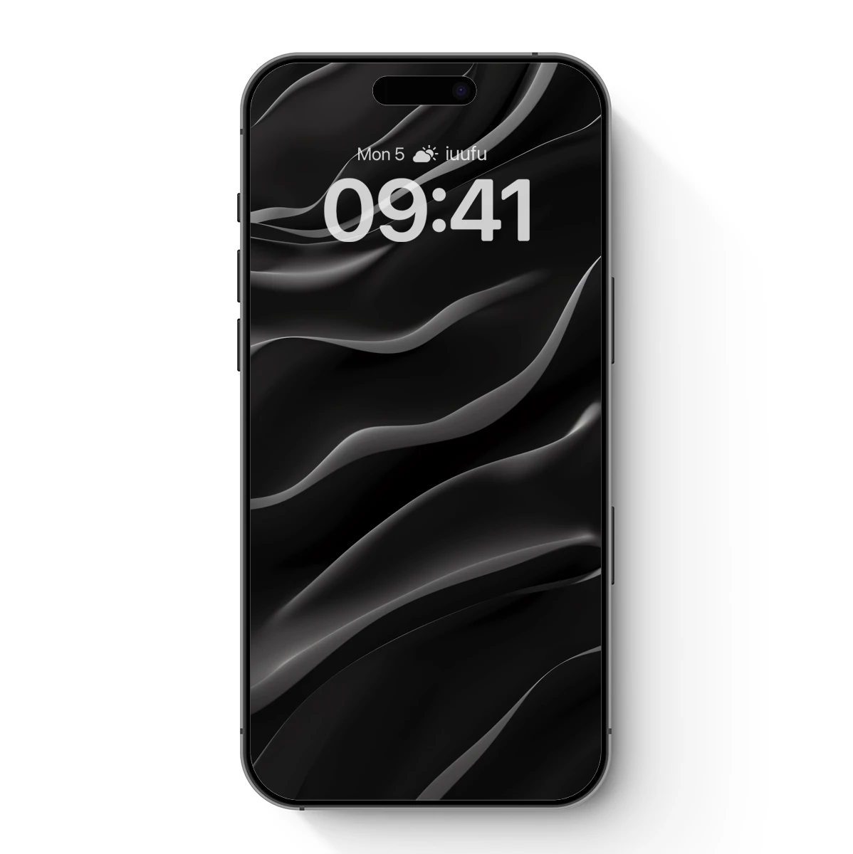 Elegant Black Waves: A Symphony of Shadows