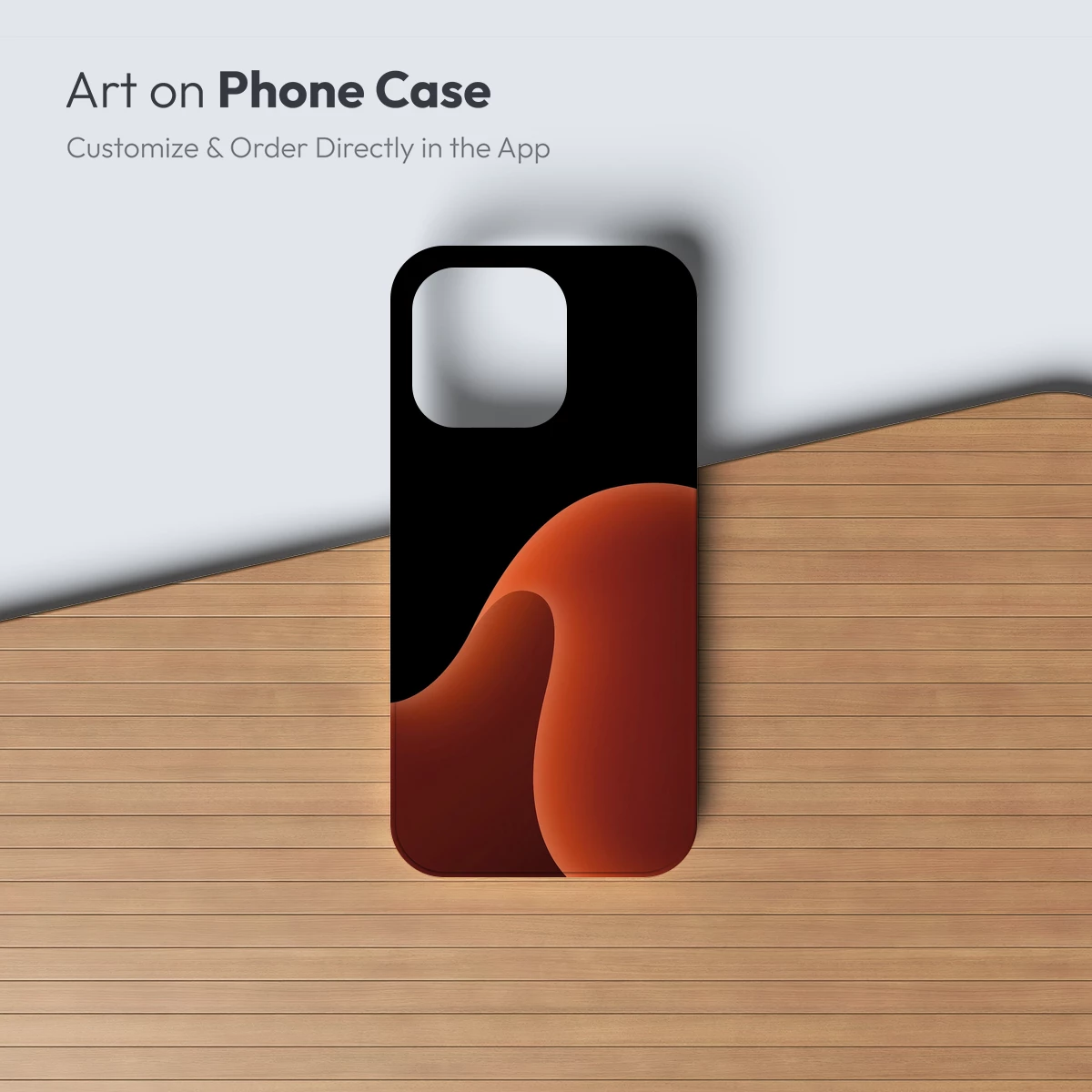 Eclipse of Form: Abstract Orange Sculpture - Image 3