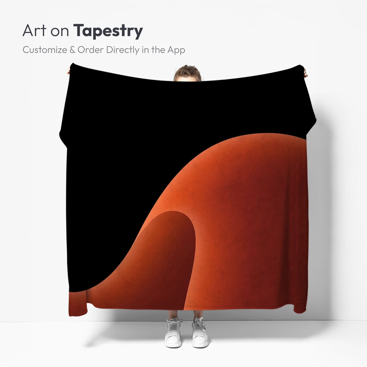 Eclipse of Form: Abstract Orange Sculpture - Image 5