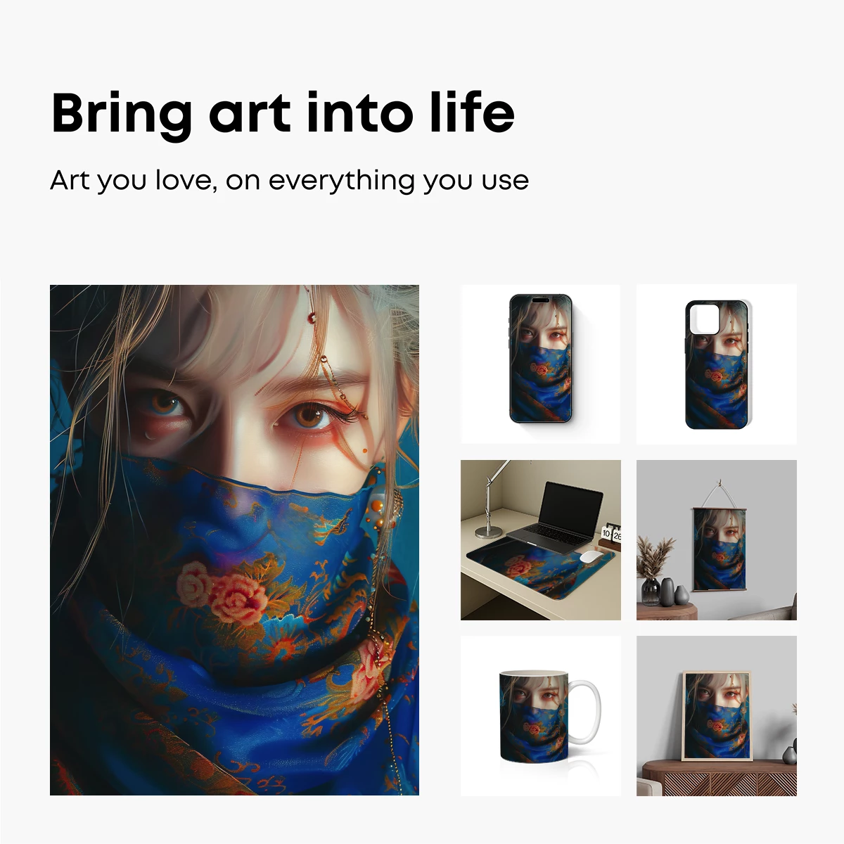 Enigmatic Floral Veil: A Tapestry of Mystery and Elegance - Image 2