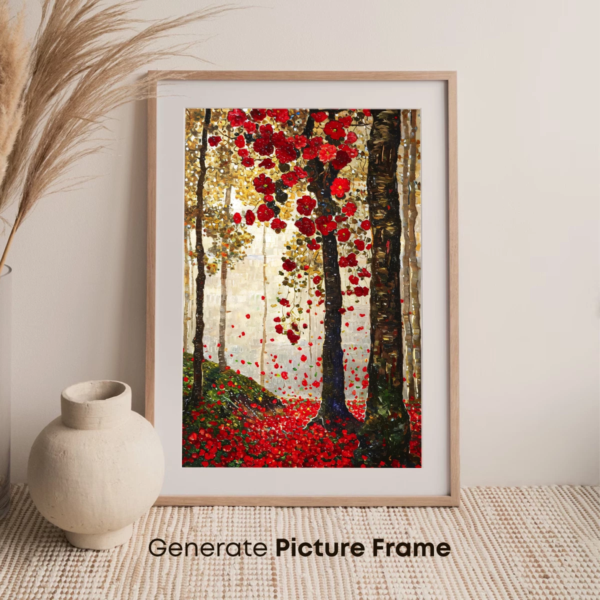 Enchanted Forest of Scarlet Blossoms - Image 7