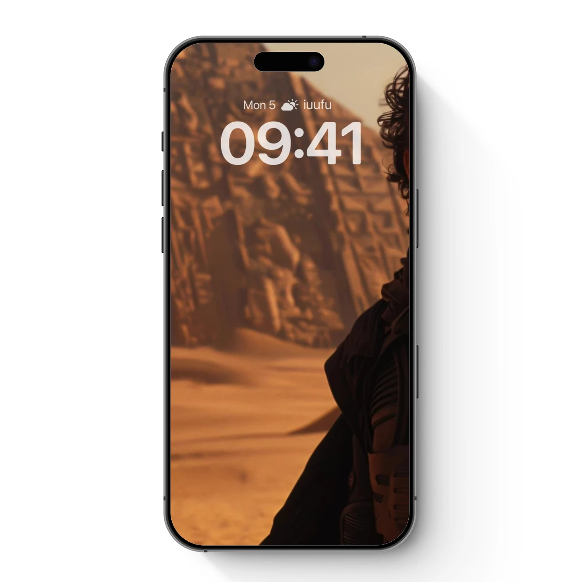 Desert Guardian: Futuristic Warrior Before Pyramids