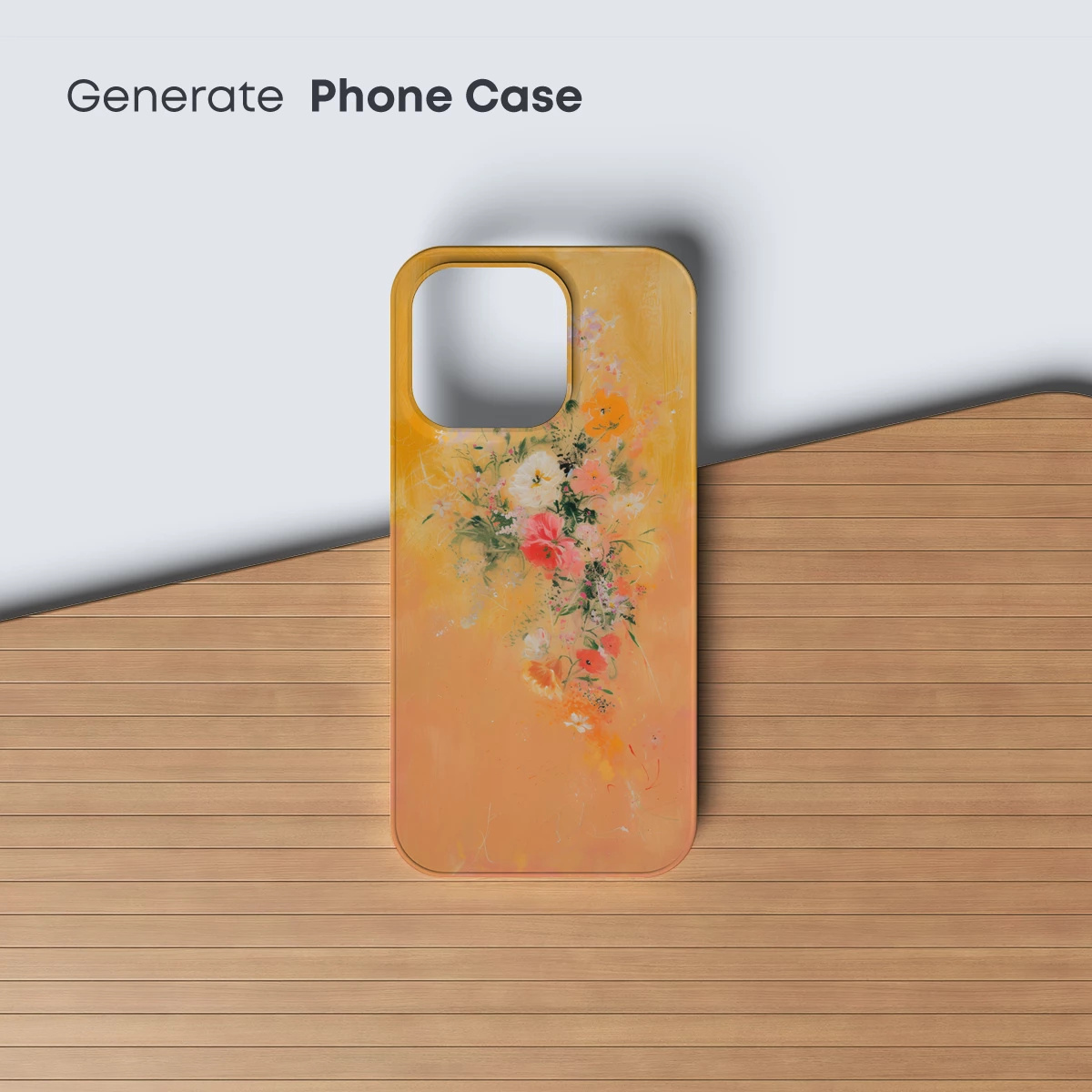 Bouquet of Warm Hues: Impressionist Floral Symphony - Image 3