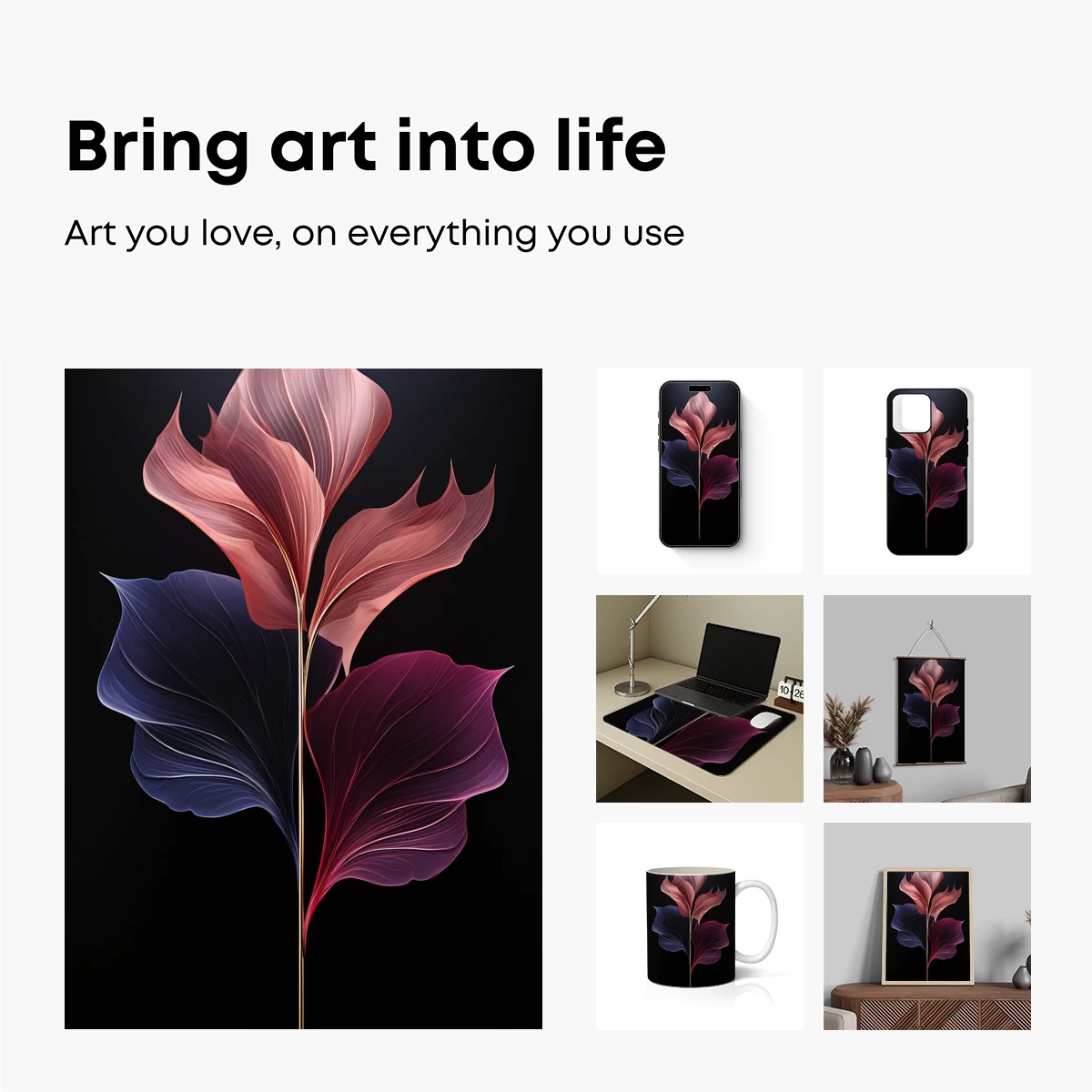 Ethereal Leaf Symphony: Chromatic Whispers - Image 2