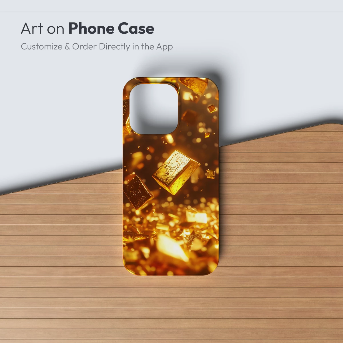 Golden Cubes in Ethereal Light - Image 3