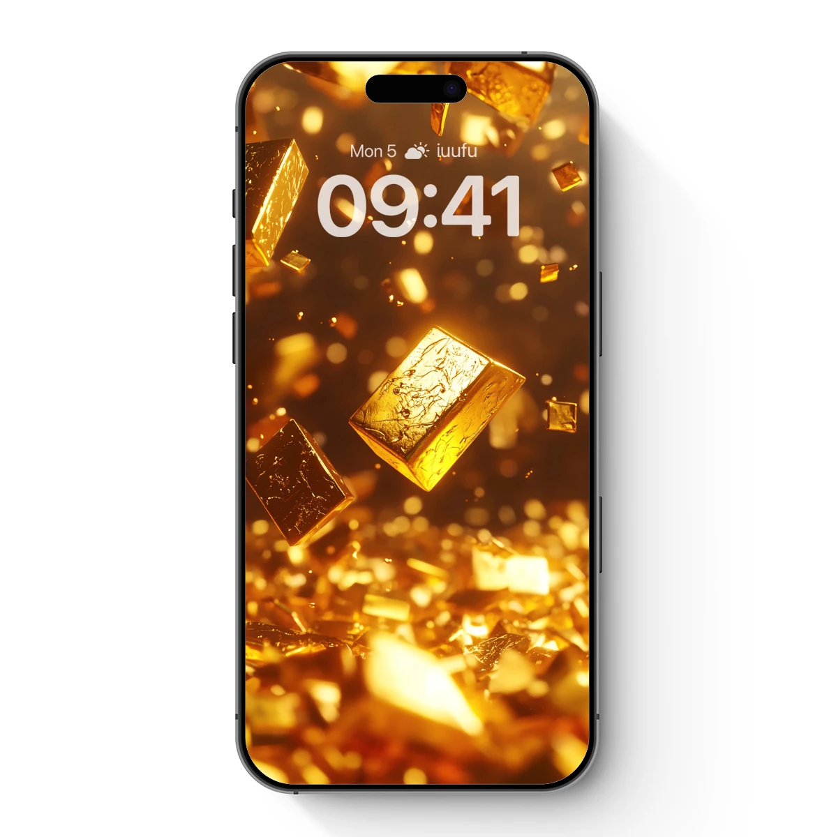 Golden Cubes in Ethereal Light