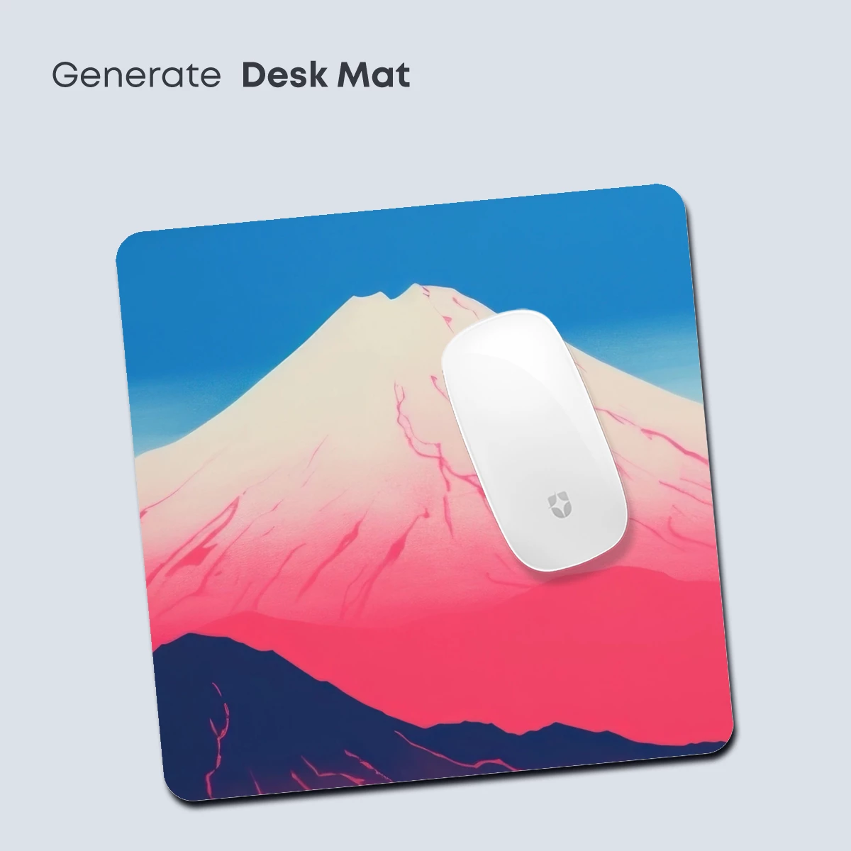 Fuchsia Fuji: Modern Minimalist Mountain Art - Image 4