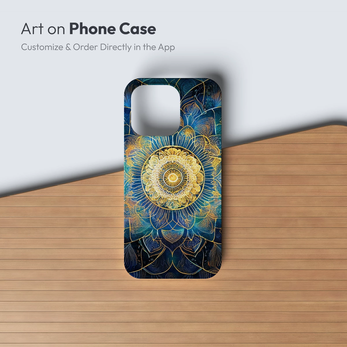 Golden Mandala Bloom: Mystical Floral Artistry - Image 3