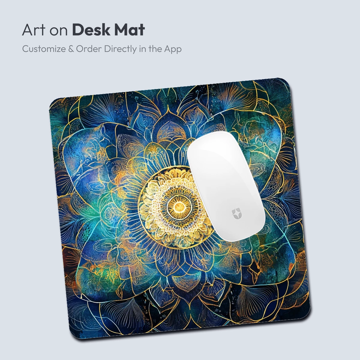 Golden Mandala Bloom: Mystical Floral Artistry - Image 4