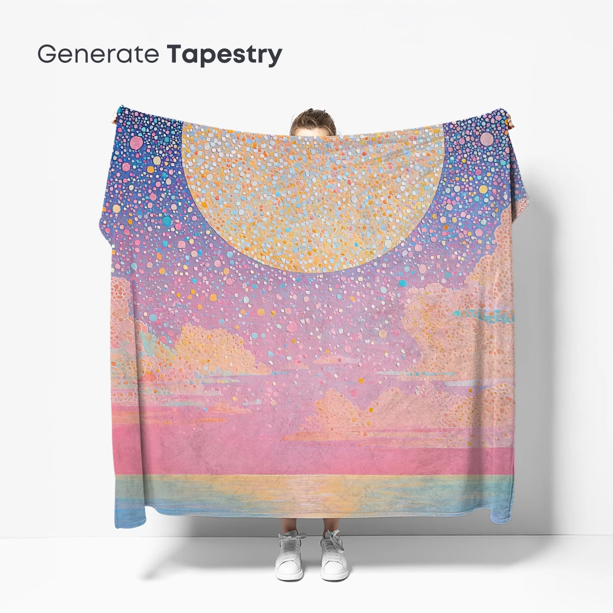 Dreamy Dotted Moonrise Over Serene Waters - Image 5