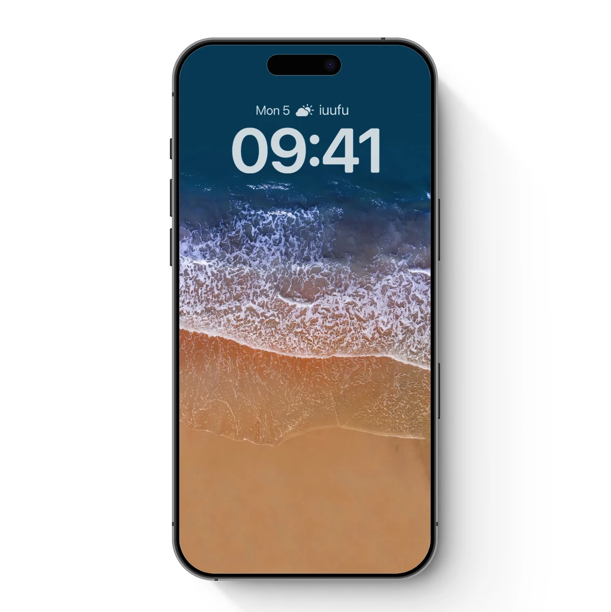 Aerial Serenity: Ocean Waves Kiss the Sand