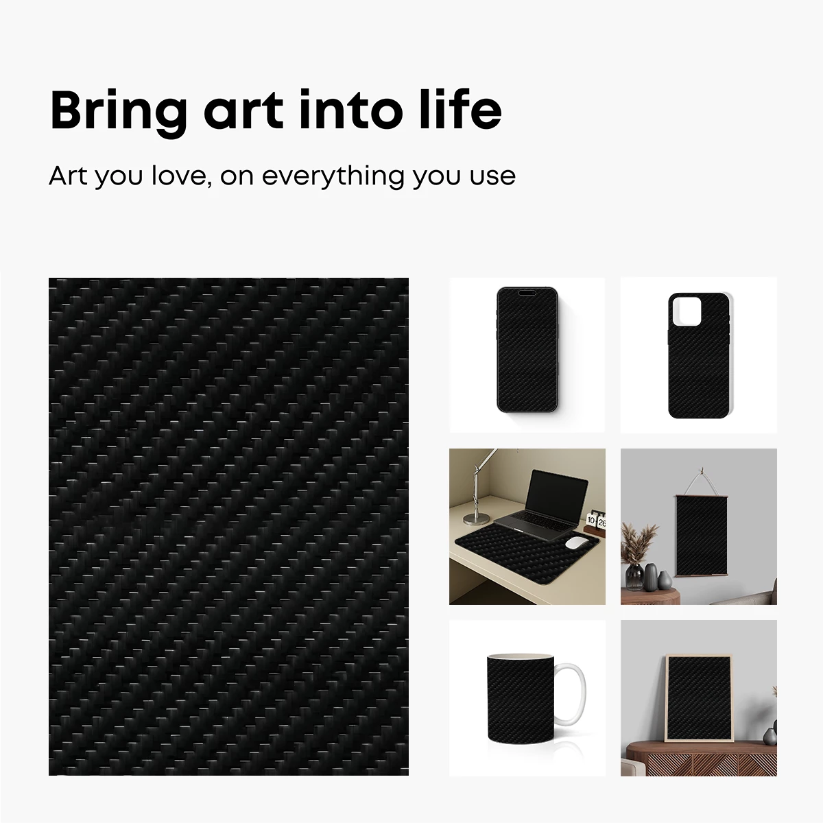 Carbon Weave Symphony: Textured Elegance - Image 2