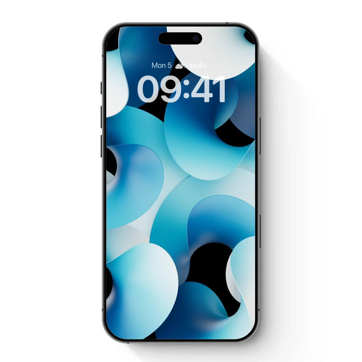 Fluid Blue Elegance: Abstract Toroidal Artistry