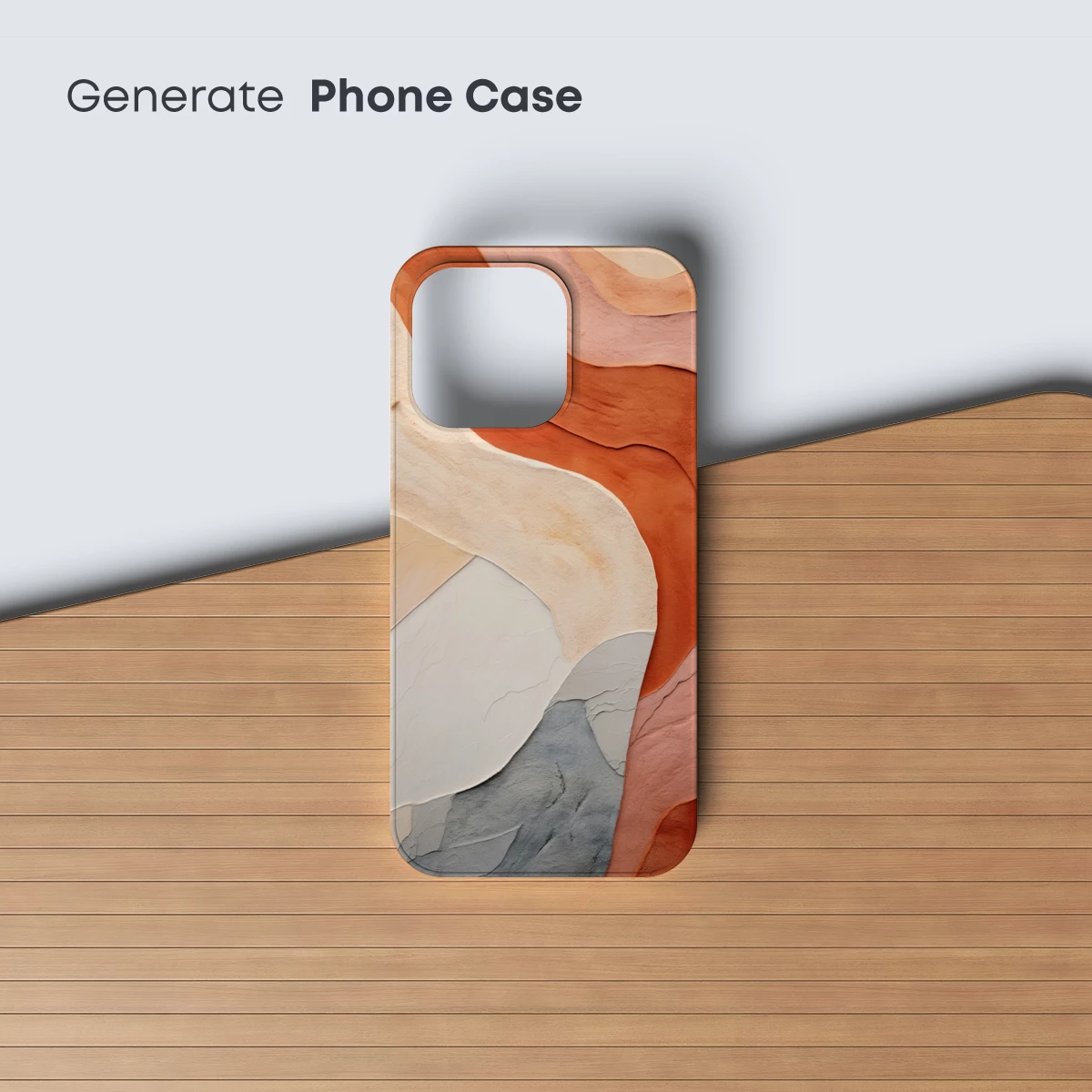 Abstract Terracotta Flow: Earthy Layers in Motion - Image 3