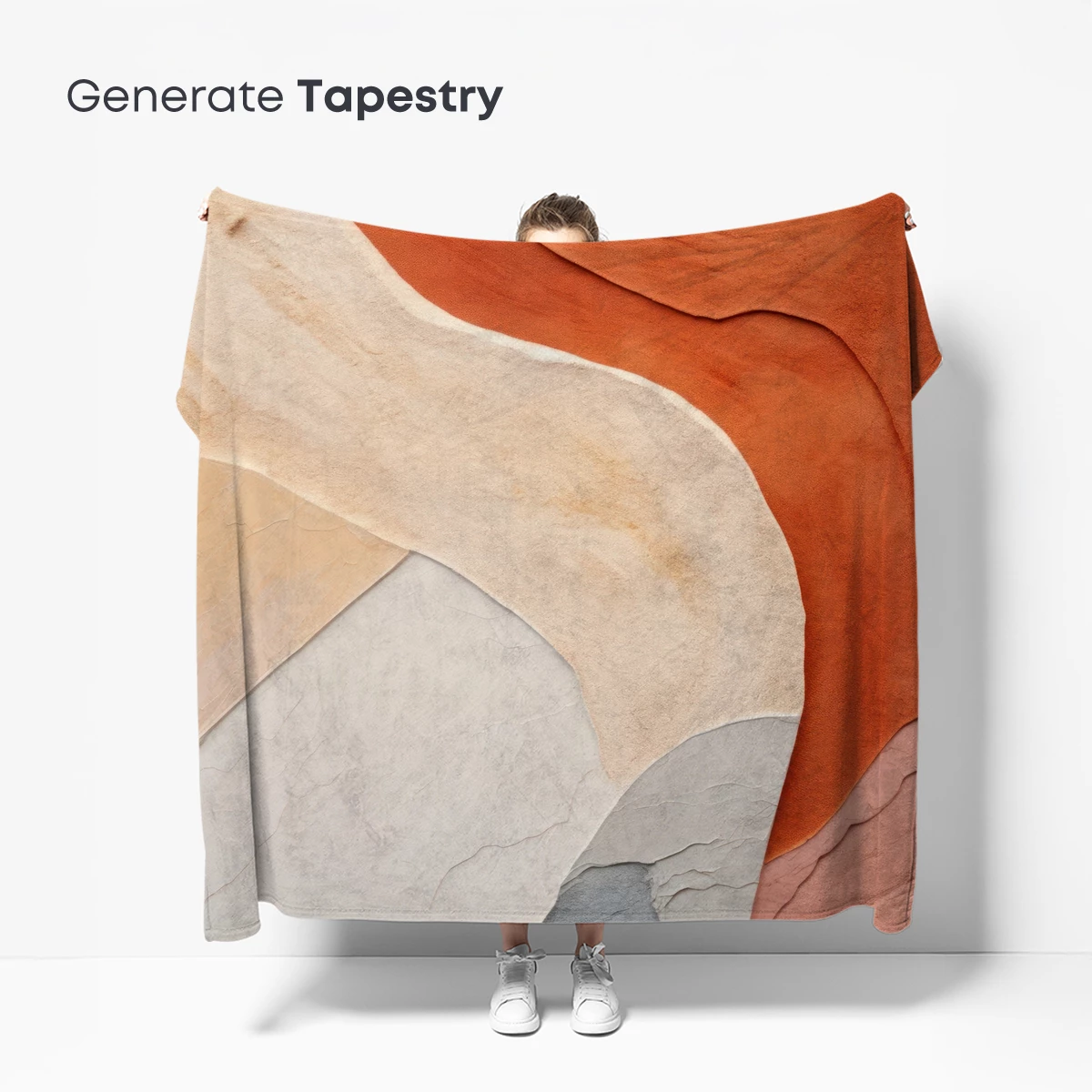 Abstract Terracotta Flow: Earthy Layers in Motion - Image 5