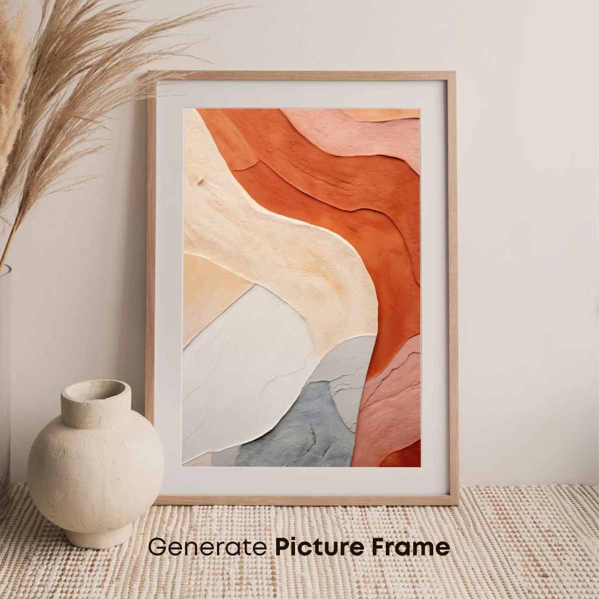 Abstract Terracotta Flow: Earthy Layers in Motion - Image 7