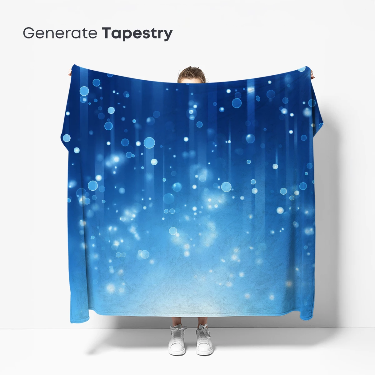 Blue Bokeh Symphony: A Celestial Light Dance - Image 5