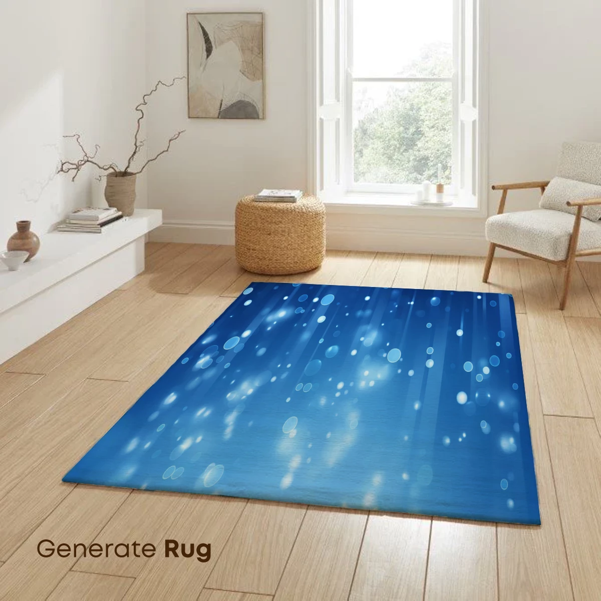 Blue Bokeh Symphony: A Celestial Light Dance - Image 6