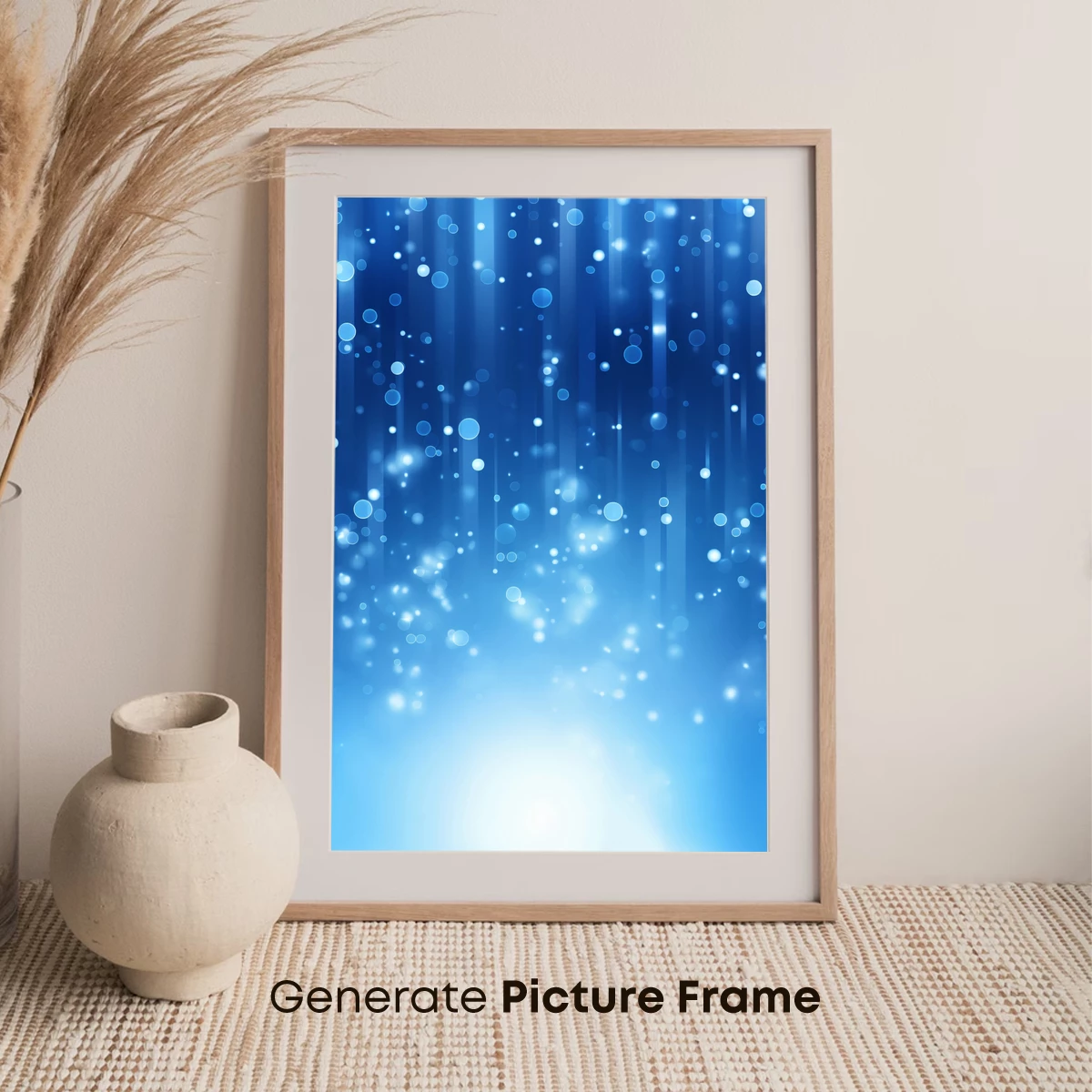 Blue Bokeh Symphony: A Celestial Light Dance - Image 7