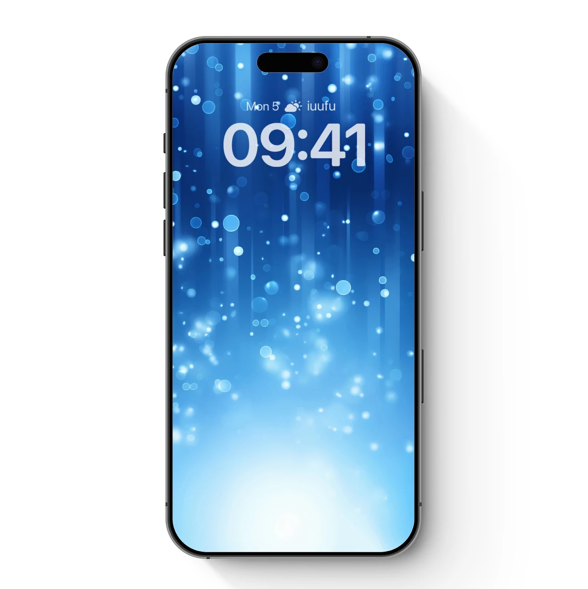 Blue Bokeh Symphony: A Celestial Light Dance