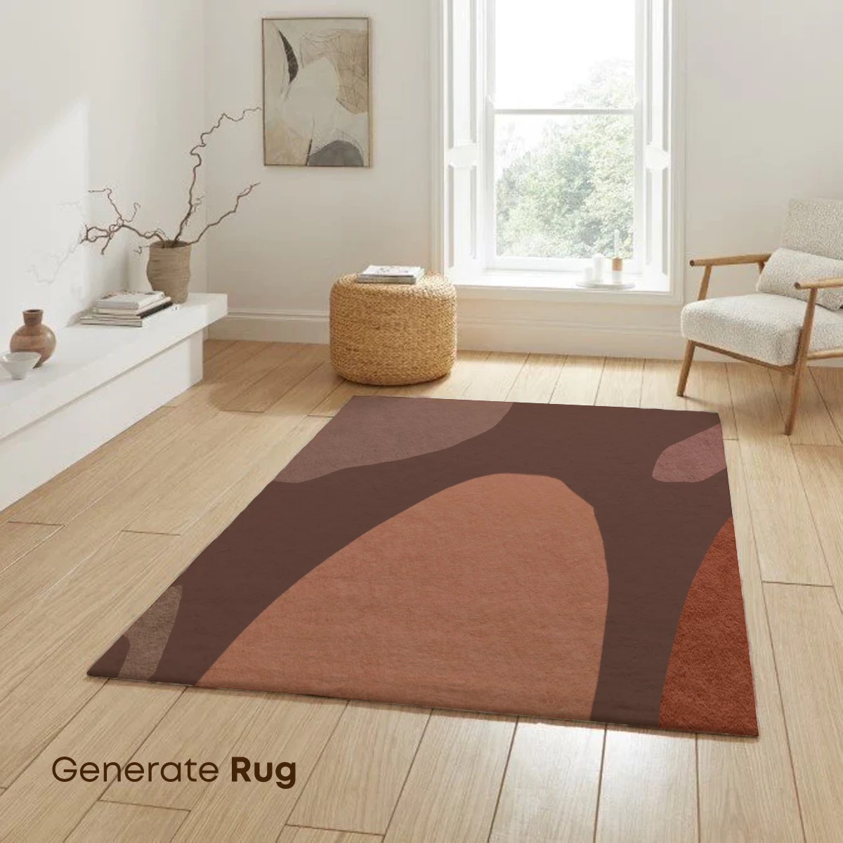 Earthy Abstract Harmony: Organic Shapes in Warm Tones - Image 6