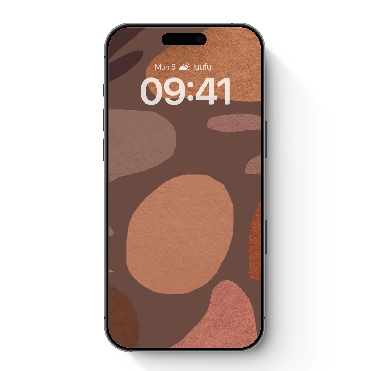 Earthy Abstract Harmony: Organic Shapes in Warm Tones