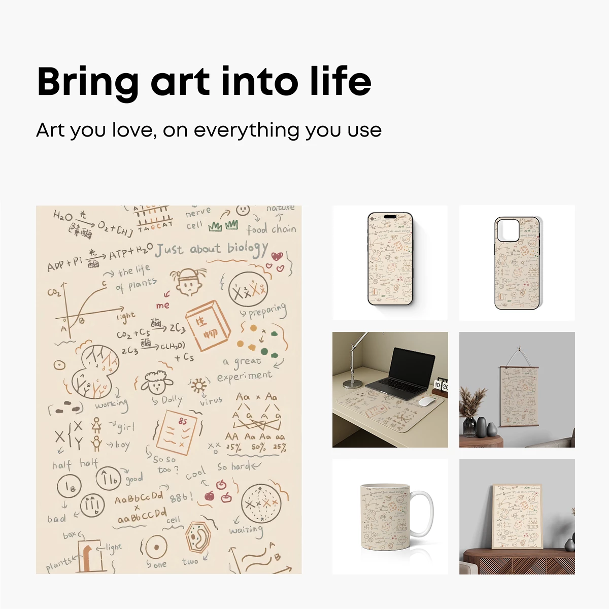 Biological Sketchbook: Hand-Drawn Science Art - Image 2