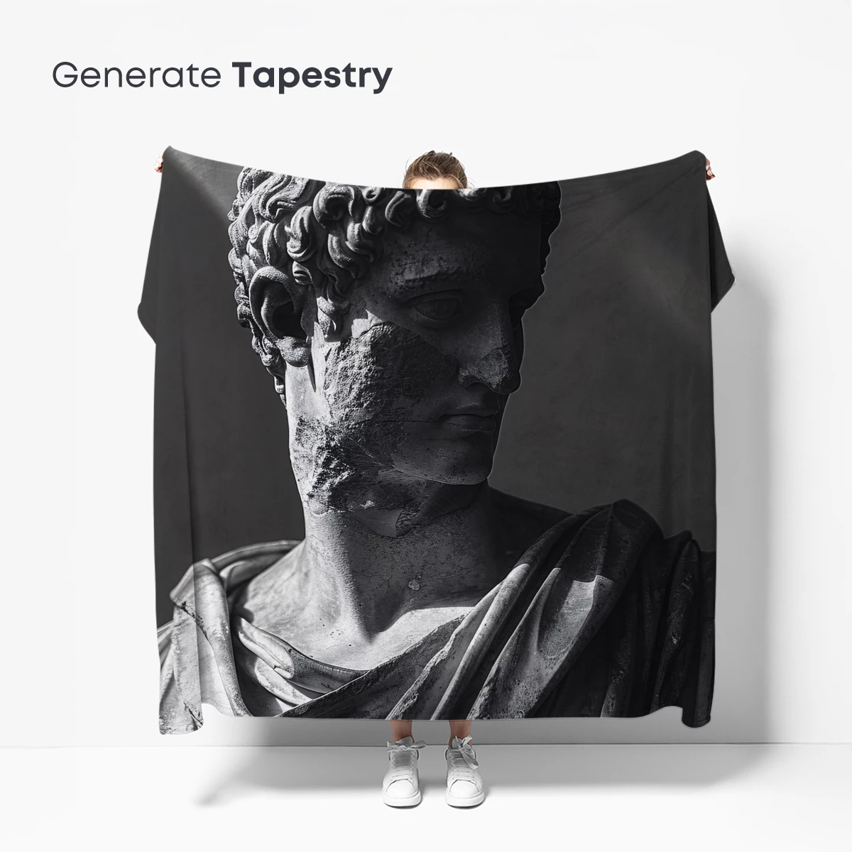 Ancient Marble Elegance: Classical Sculpture in Shadow - Image 5