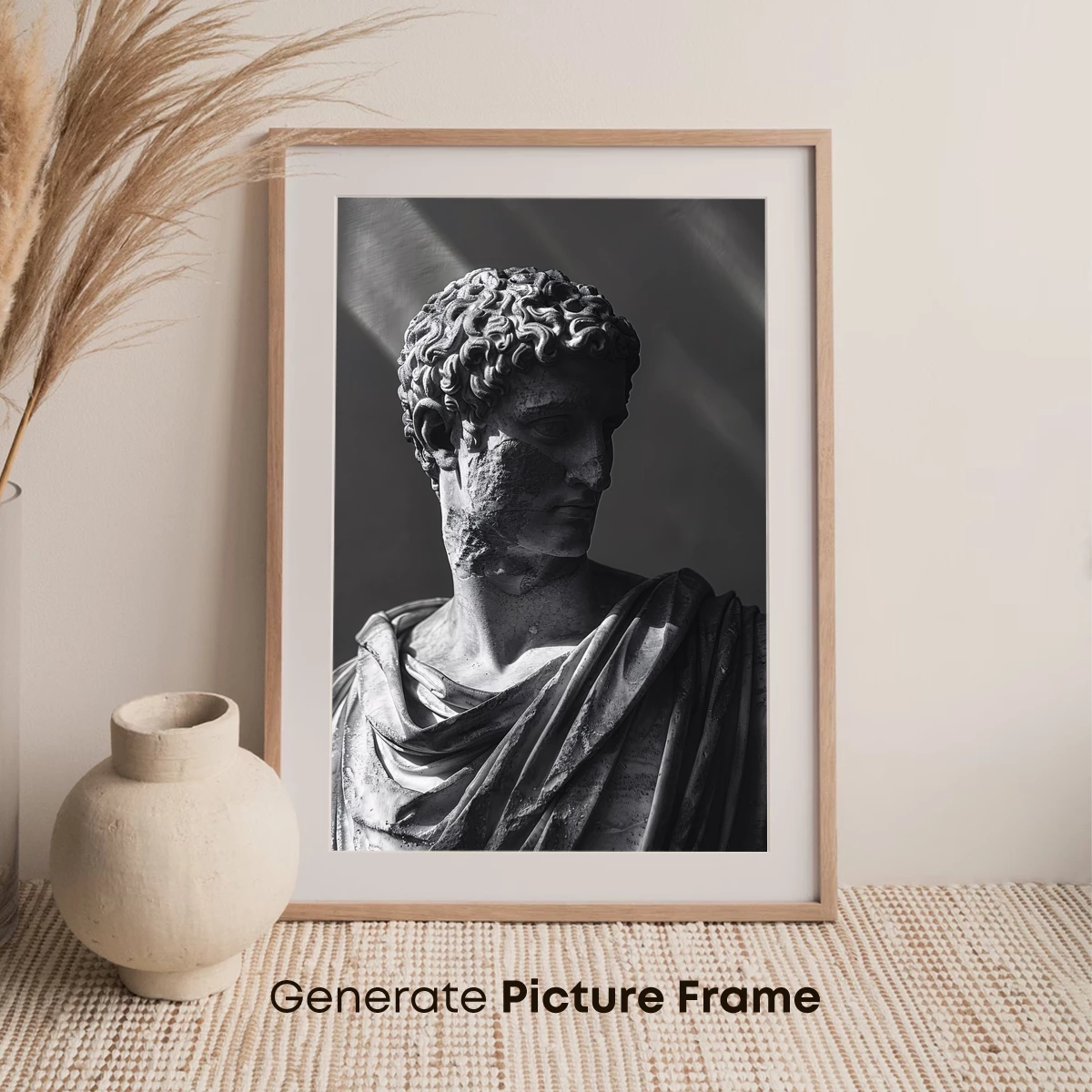 Ancient Marble Elegance: Classical Sculpture in Shadow - Image 7